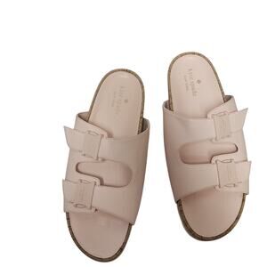 Kate Spade Becca Sandals 9.5 M Pink Women's Style Double Straps Slides Shoes